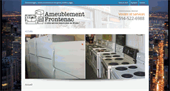 Desktop Screenshot of ameublementfrontenac.com